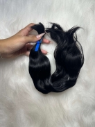 Cabelo Brasileiro Castanho Levemente Ondulado 50 CM 64 Gramas