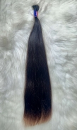 Cabelo Brasileiro Liso Castanho 55 CM 64 Gramas