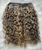 Cabelo Cacheado Caipira Grisalho na Tela no Metro 55 CM