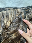 Cabelo Cacheado Caipira Grisalho na Tela no Metro 55 CM