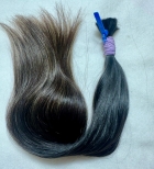 Cabelo Brasileiro Levemente Ondulado Castanho 45 CM 48 Gramas