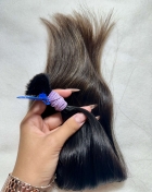 Cabelo Brasileiro Levemente Ondulado Castanho 45 CM 48 Gramas