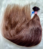 Cabelo Brasileiro Levemente Ondulado Castanho 55 CM 80 Gramas