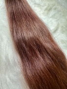 Cabelo Brasileiro Levemente Ondulado Castanho 55 CM 80 Gramas