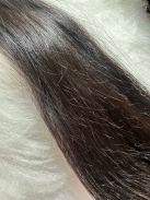 Cabelo Brasileiro Levemente Ondulado Castanho 55 CM 30 Gramas
