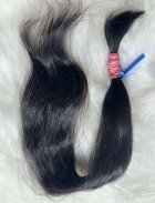 Cabelo Brasileiro Levemente Ondulado Castanho 55 CM 30 Gramas