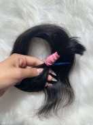 Cabelo Brasileiro Levemente Ondulado Castanho 55 CM 30 Gramas
