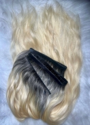 Tela adesiva - CABELO BRASILEIRO 65 CM LOIRO RAIZ ESFUMADA