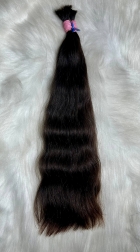 Cabelo Brasileiro Castanho Levemente Ondulado 55 CM 102 Gramas