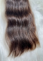 Cabelo Brasileiro Castanho Levemente Ondulado 55 CM 102 Gramas