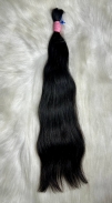 Cabelo Brasileiro Castanho Liso 50 CM 70 Gramas