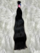 Cabelo Brasileiro Castanho Levemente Ondulado 50 CM 84 Gramas
