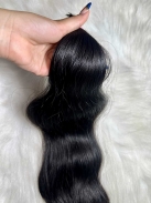 Cabelo Brasileiro Castanho Levemente Ondulado 55 CM 96 Gramas
