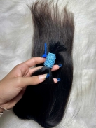 Cabelo Brasileiro Castanho Liso 50 CM 70 Gramas