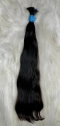 Cabelo Brasileiro Castanho Levemente Ondulado 50 CM 70 Gramas