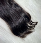Cabelo Brasileiro Castanho Levemente Ondulado 50 CM 70 Gramas