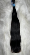 Cabelo Brasileiro Castanho Liso 50 CM 62 Gramas