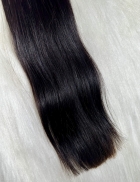 Cabelo Brasileiro Castanho Liso 50 CM 62 Gramas