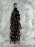 Cabelo Humano Brasileiro Cacheado Caipira Grisalho 65 CM
