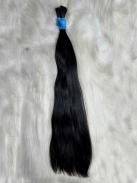 Cabelo Brasileiro Castanho Levemente Ondulado 50 CM 80 Gramas